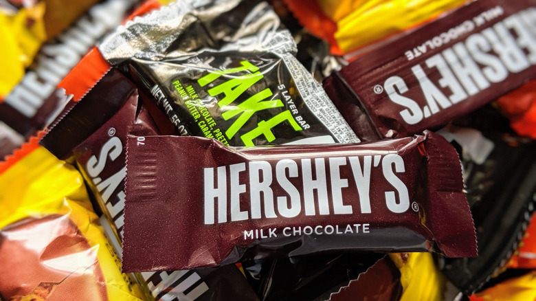 A variety of Hershey candy