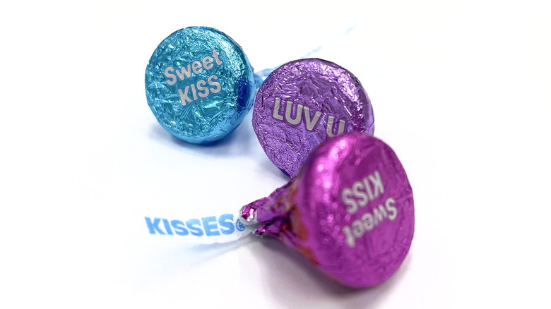 Hershey's Kisses with wrapper messages