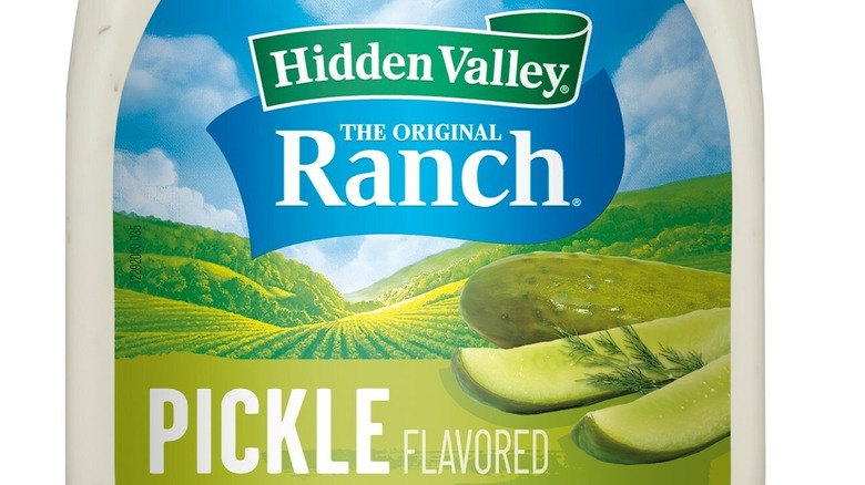 Hidden Valley Ranch pickle flavor label