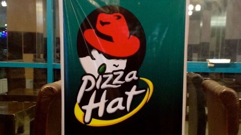 Pizza Hut knockoff Pizza Hat