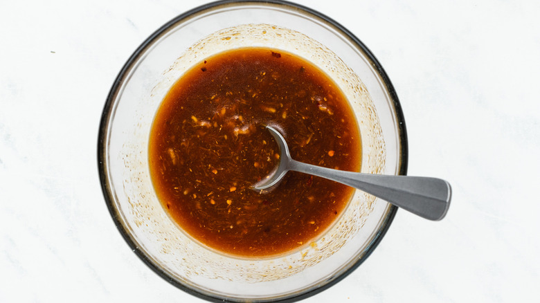 hoisin garlic sauce in bowl