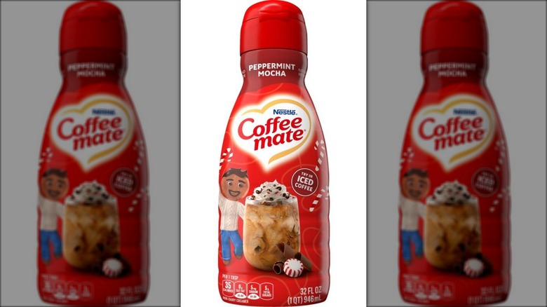 Coffee Mate peppermint mocha bottle