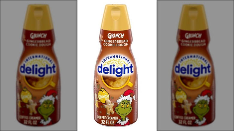 International Delight Grinch gingerbread cookie dough creamer bottle