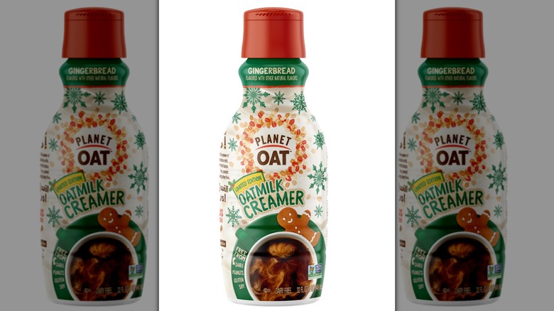 Planet Oat  gingerbread creamer bottle