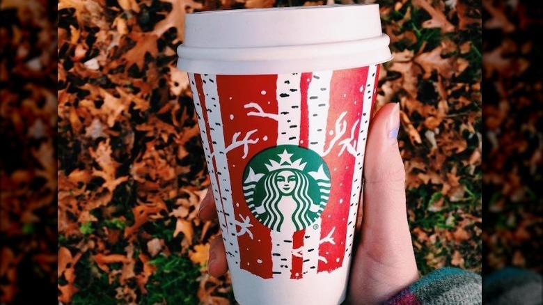 Christmas in a cup latte