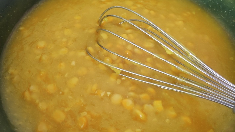 Cream-style corn and whisk