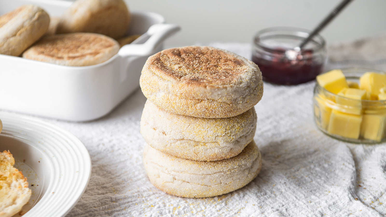 Homemade Sourdough English Muffins Recipe