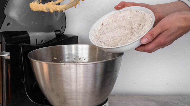 bowl of self-raising flour