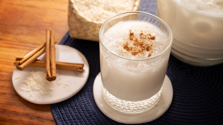 Horchata with rice and cinnamon