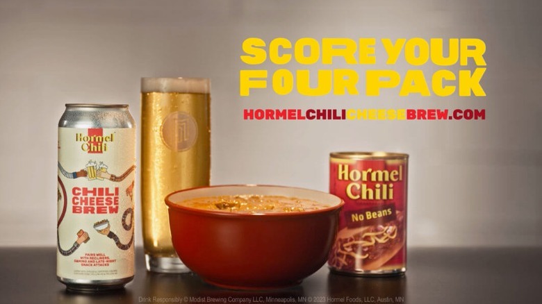 hormel foods chili cheese beer ad