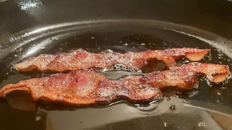 fried bacon in grease