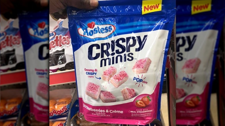 A bag of Hostess Crispy Minis