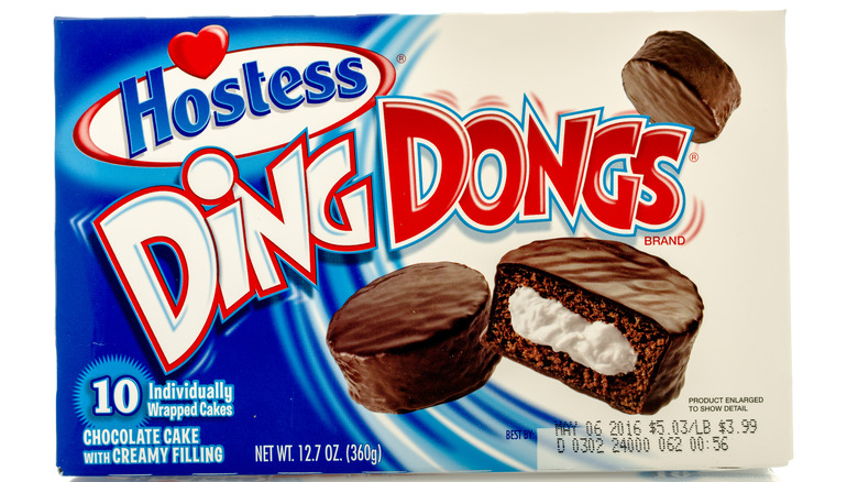 A box of Hostess Ding Dongs