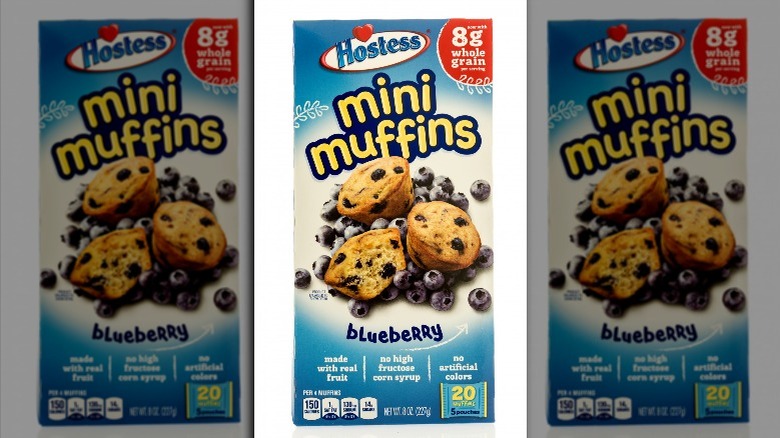 A box of Hostess mini muffins