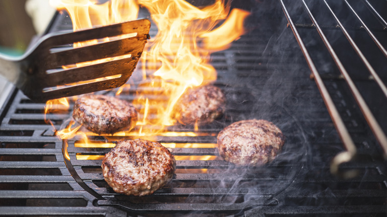 flame broiled burgers