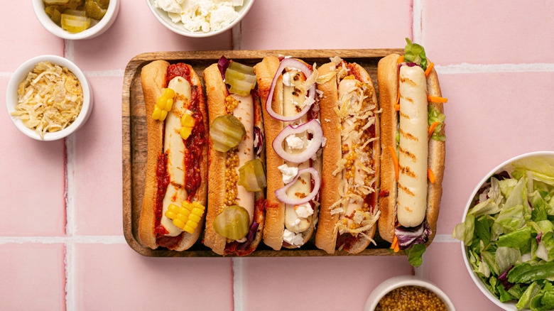 different types of hot dogs