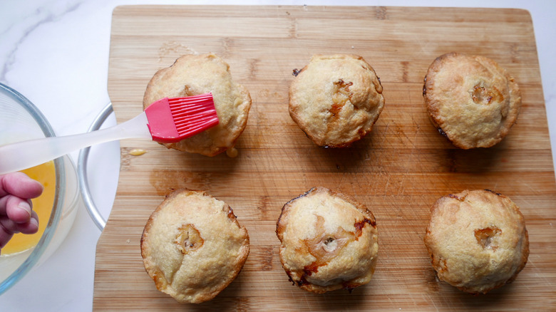 pies on cutting board