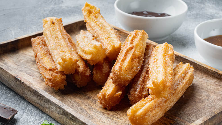 Mexican churro pastries