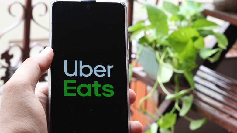 UberEats app on phone