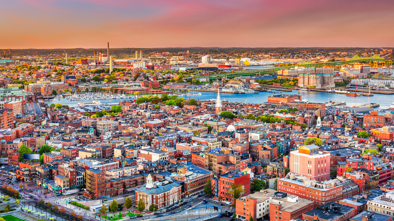 View overlooking Boston's north end