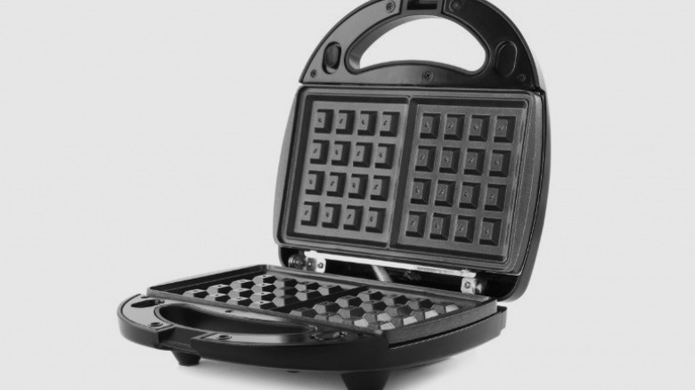 A waffle iron 