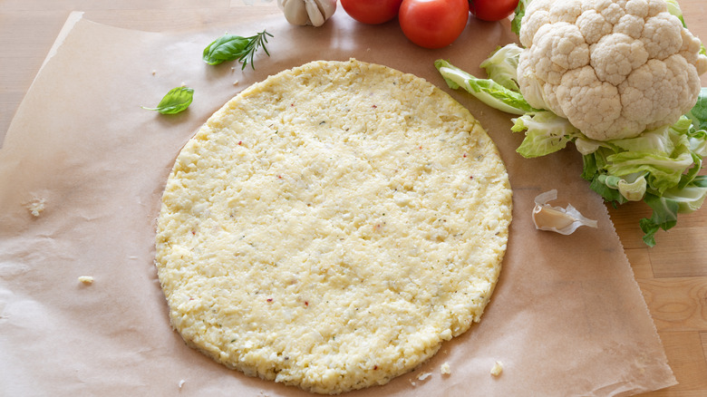 Cauliflower pizza crust