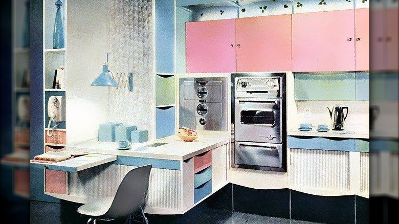 Pastel kitchen from the 1950s