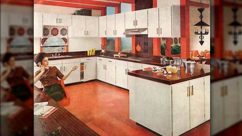 1960s open kitchen concept