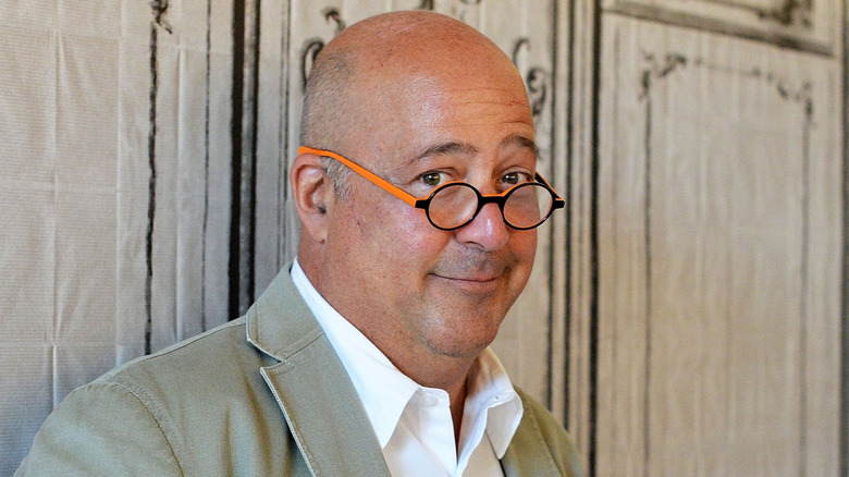 Andrew Zimmern in glasses