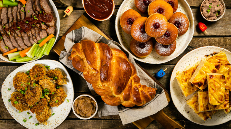 Spread of Jewish holiday fare