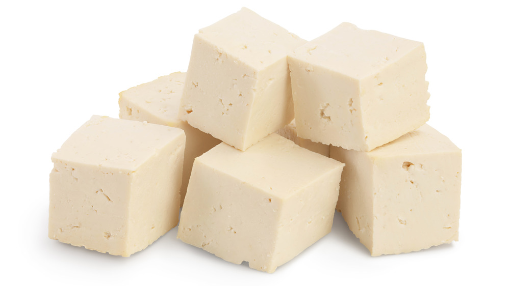 Cubes of tofu