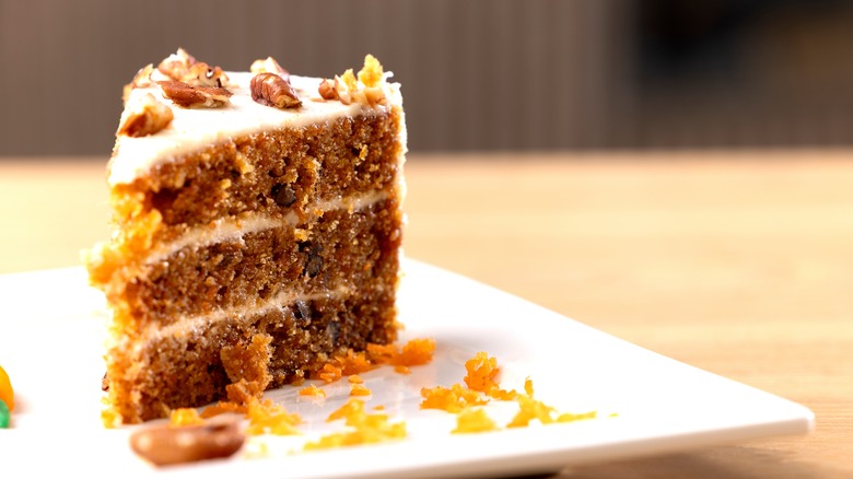 slice of carrot cake