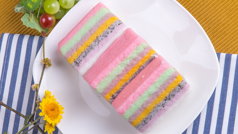 Korean rainbow rice cake