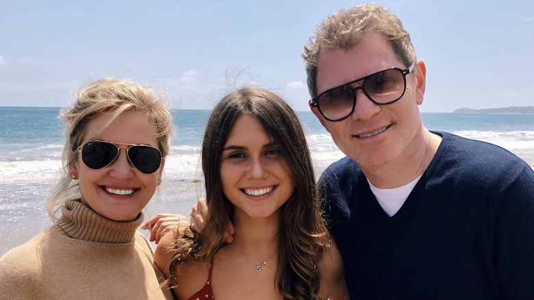 Sophie Flay with her parents