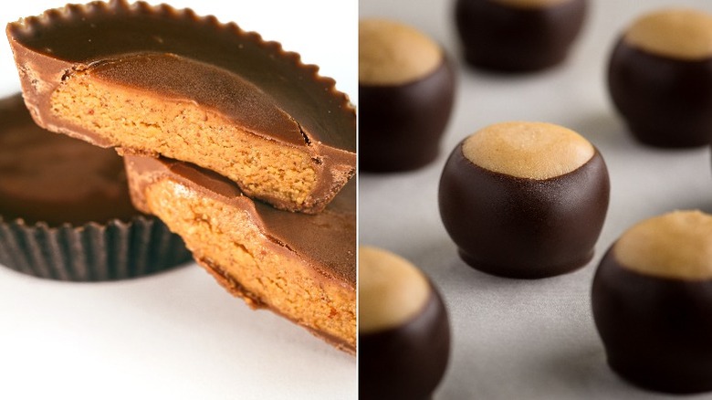 peanut butter cup and buckeyes