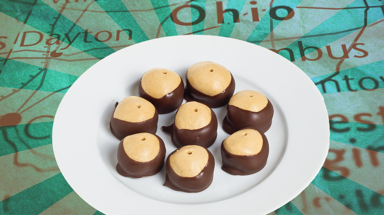 buckeye candies on plate