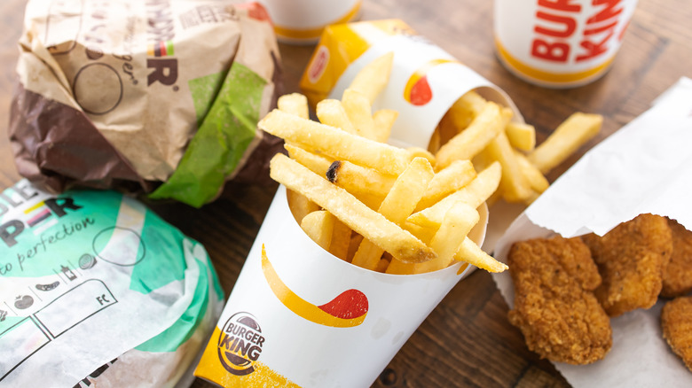 Burger King fries, nuggets, and Impossible Whopper