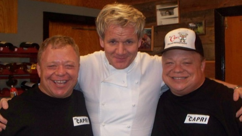 Gordon Ramsay and The Capri's owners