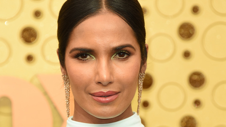 Padma Lakshmi smirking