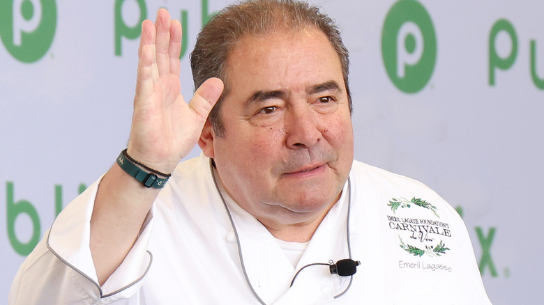 emeril lagasse waving