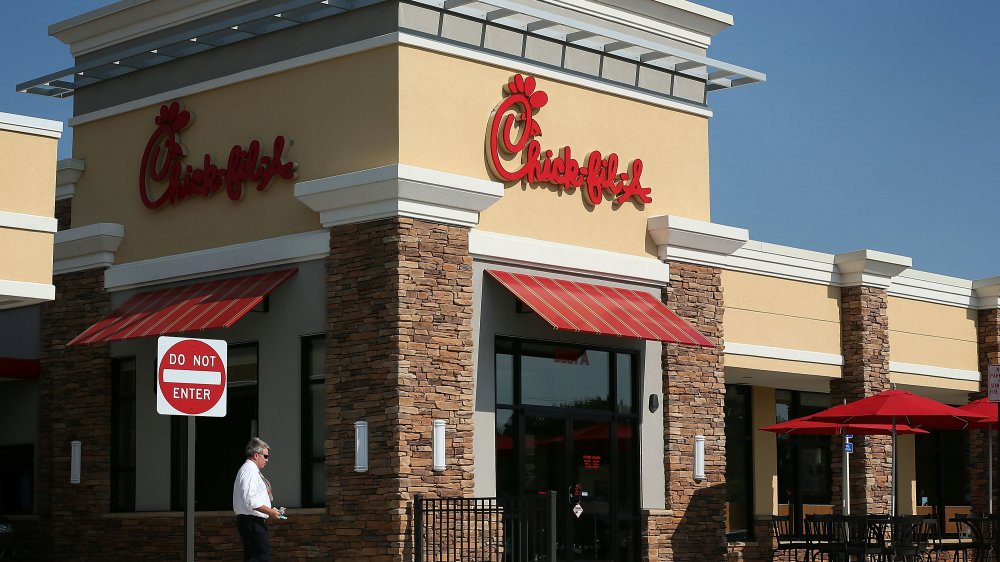 A Chick-fil-a location