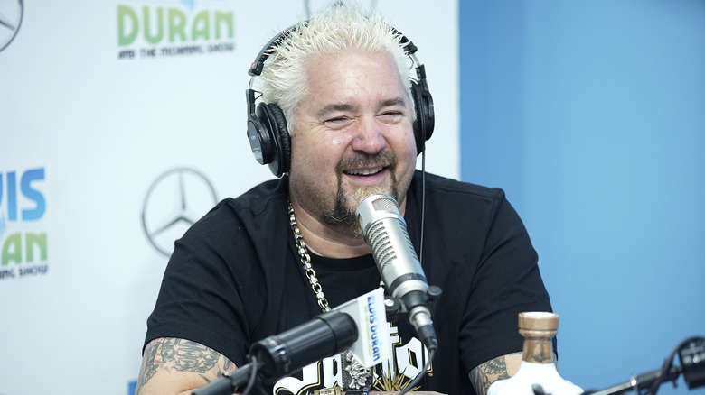 Guy Fieri on a radio show