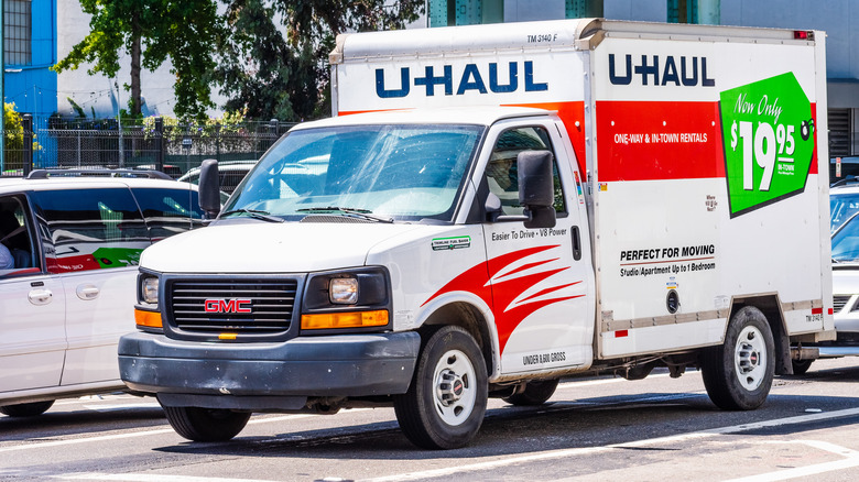 Driving a U-Haul truck