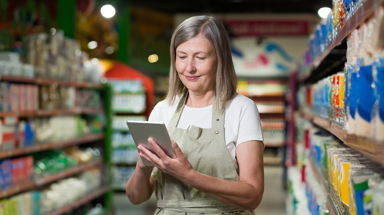 Grocery store employee