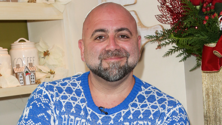 Duff Goldman in a blue sweater