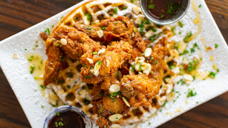 Chicken and waffles