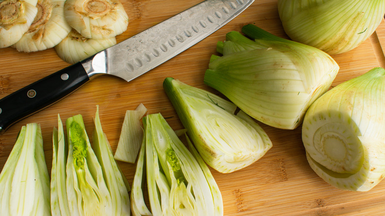 Fennel on a board