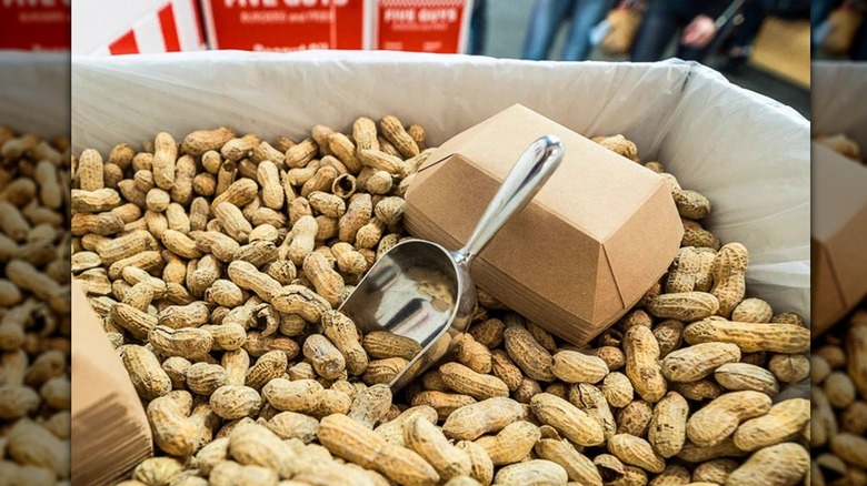 Five Guys peanut tub