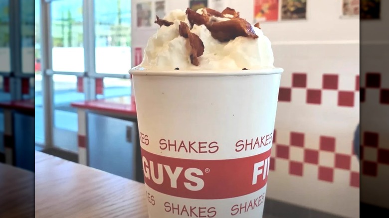 Five Guys bacon milkshake