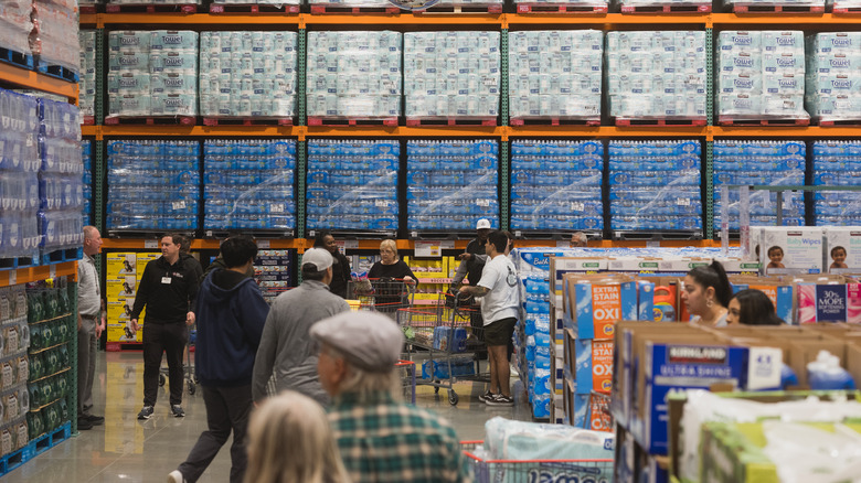 people shopping at Costco 